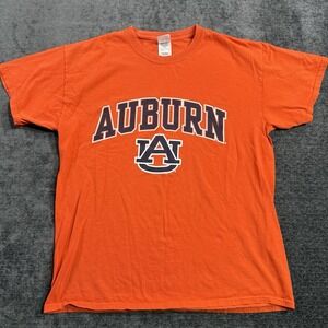 Auburn Tigers Men's Orange Primary Logo New Agenda‎ T-Shirt Size Large Cotton